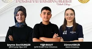 LGS’de Elazığ’dan 3 Türkiye birincisi