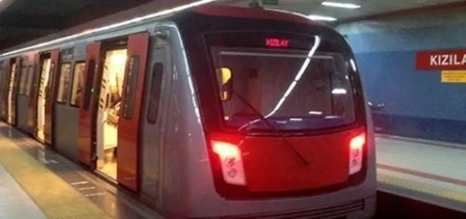 Ankara metrosu kapatıldı