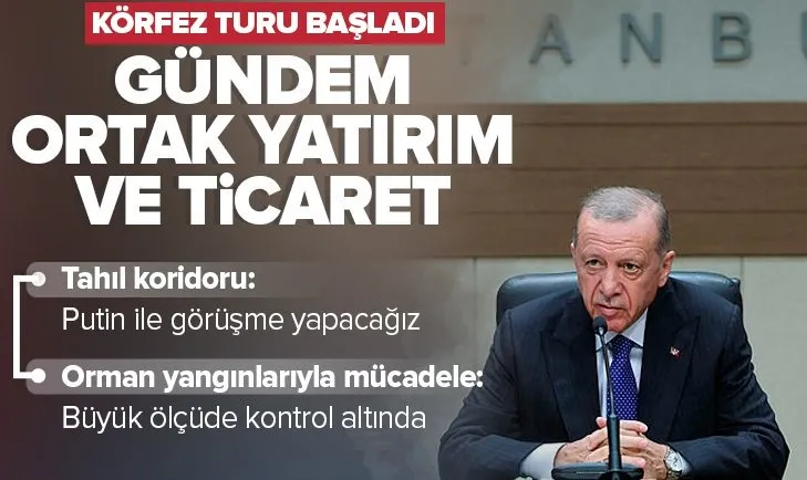 Başkan Erdoğan’dan Körfez ülkelerine ziyaret