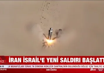 İran'ın füzeleri İsrail'in güneyini vurdu
