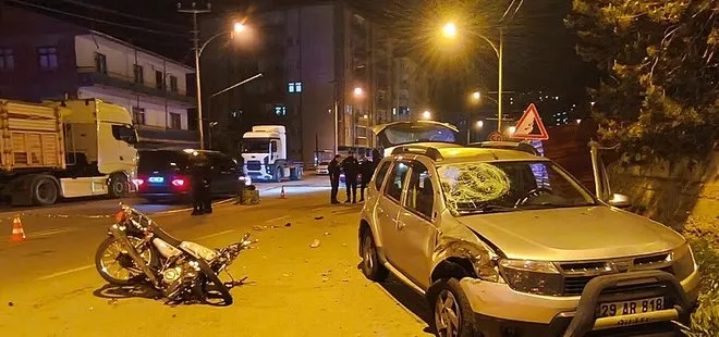 Gümüşhane'de feci kaza! Motosiklet sürücüsü hayatını kaybetti