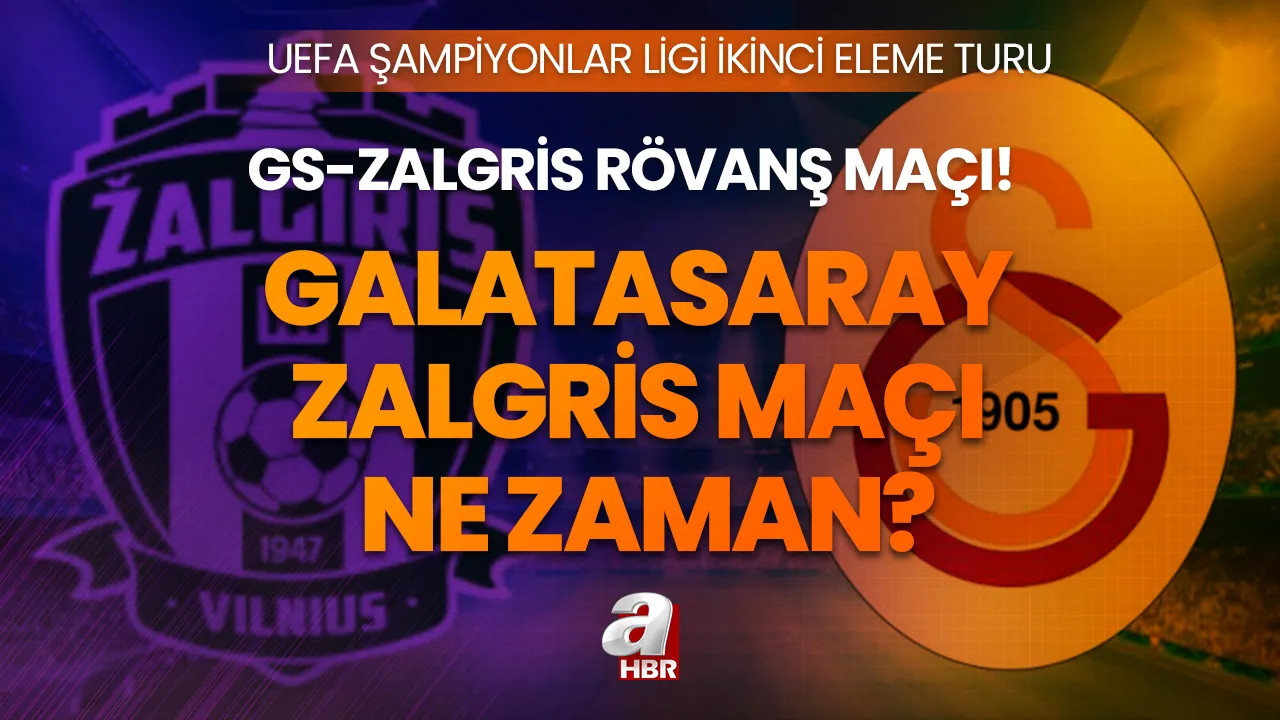 Galatasaray Zalgiris rövanş maçı ne zaman? Galatasaray Zalgiris maçı saat kaçta, hangi kanalda, şifresiz mi?