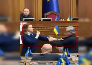 Ukrayna parlamentosunda kavga