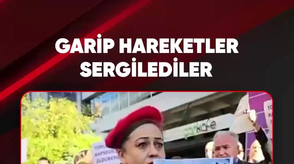 GARİP HAREKETLER SERGİLEDİLER