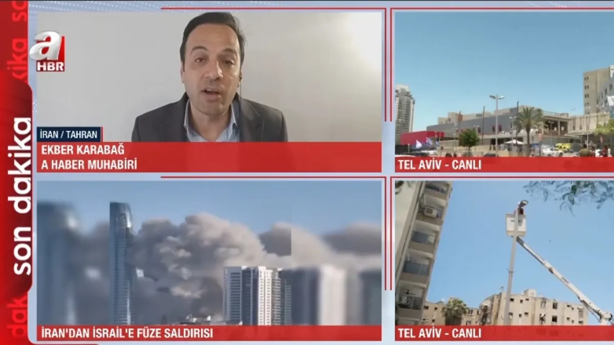 A Haber farkını yine ortaya koydu! Tahran’dan yayın yapan tek televizyon