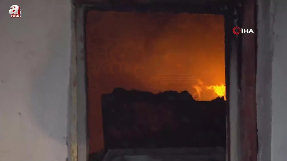 Amasya’da metruk evde yangın paniği!