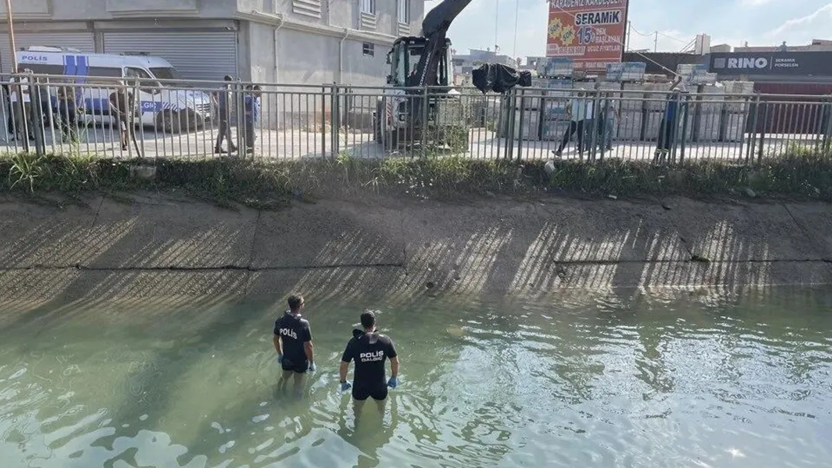 Adana'da sulama kanalında erkek cesedi bulundu