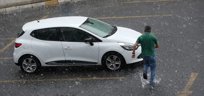 Son dakika: İstanbul'da dolu yağışı!