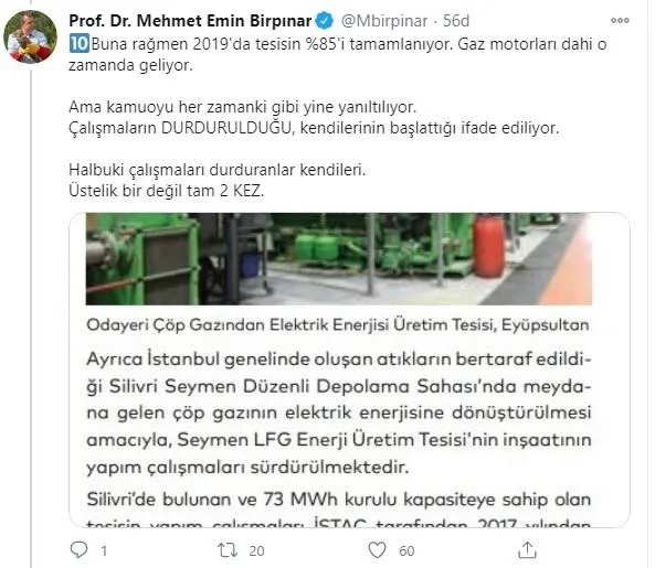 Ekrem İmamoğlu iki defa durdurduğu Seymen Çöp Gazı Enerji Üretim Tesisi Projesi’ni kendisinin başlattığını iddia etti - 8