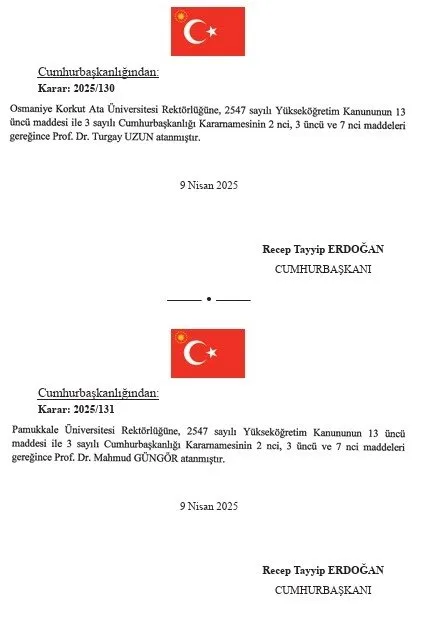 Cumhurbaşkanlığı politika kurullarına atamalar Resmi Gazete'de! 10 ayrı kurula toplam 140 isim