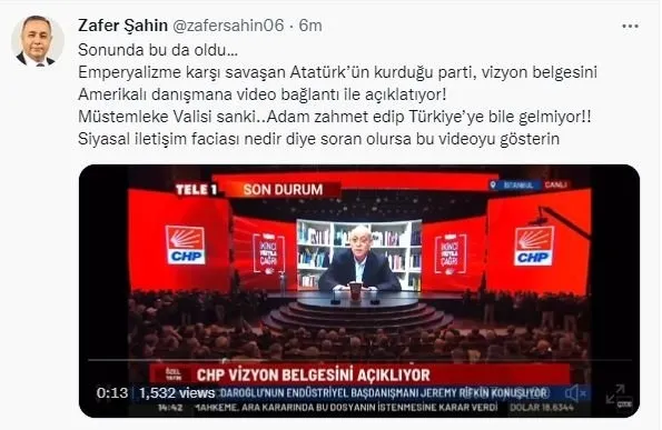 CHP’nin İkinci Yüzyıla Çağrı programında skandal: Jeremy Rifkin oturduğu yerden muhalefete ders verdi! Tepki yağıyor: Türkiye bunu hak etmedi