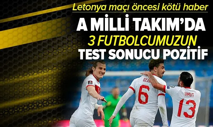 A Milli Takım'da Covid-19 vakaları! 3 futbolcunun test sonucu pozitif çıktı | Türkiye - Letonya maçı ne zaman?