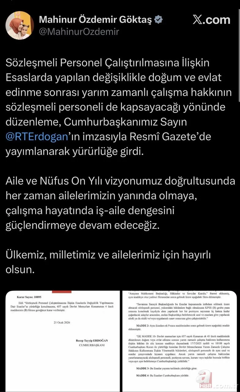 Sözleşmeli personele yarım zamanlı çalışma: Kimler yararlanamayacak? 2