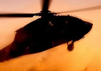 Hindistan'da helikopter düştü