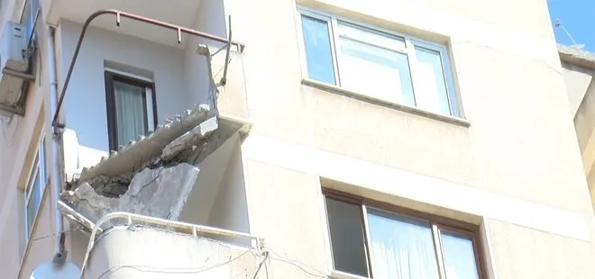 İstanbul'daki 9 katlı binada balkon çöktü: Ölü ve yaralı yok