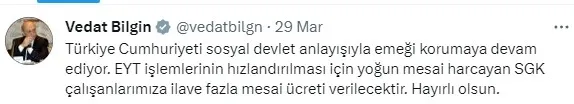 SGK çalışanlarının fazla mesai süresi için flaş karar - 2
