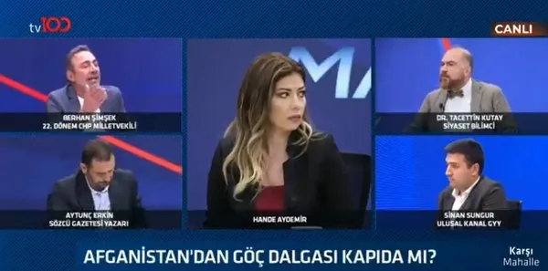CHP’li eski vekil Berhan Şimşek ile Taceddin Kutay arasında canlı yayında Kuva-yi Milliye tartışması!