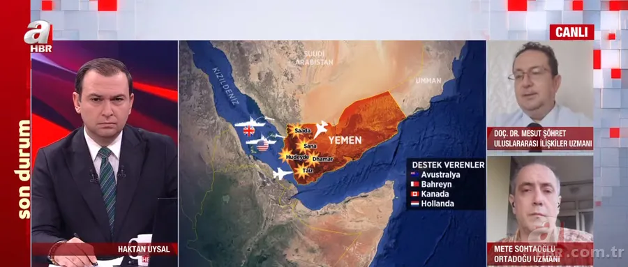 Kızıldeniz geriliminde İran etkisi ne? İran savaşa girebilir mi? Yemen neden hedef alındı? ABD'nin planı ne? A Haber'de anlattı 20