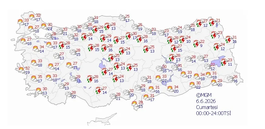 Yaz sıcakları derken aniden bastıracak! Ankara dahil birçok ile sağanak alarmı - 6