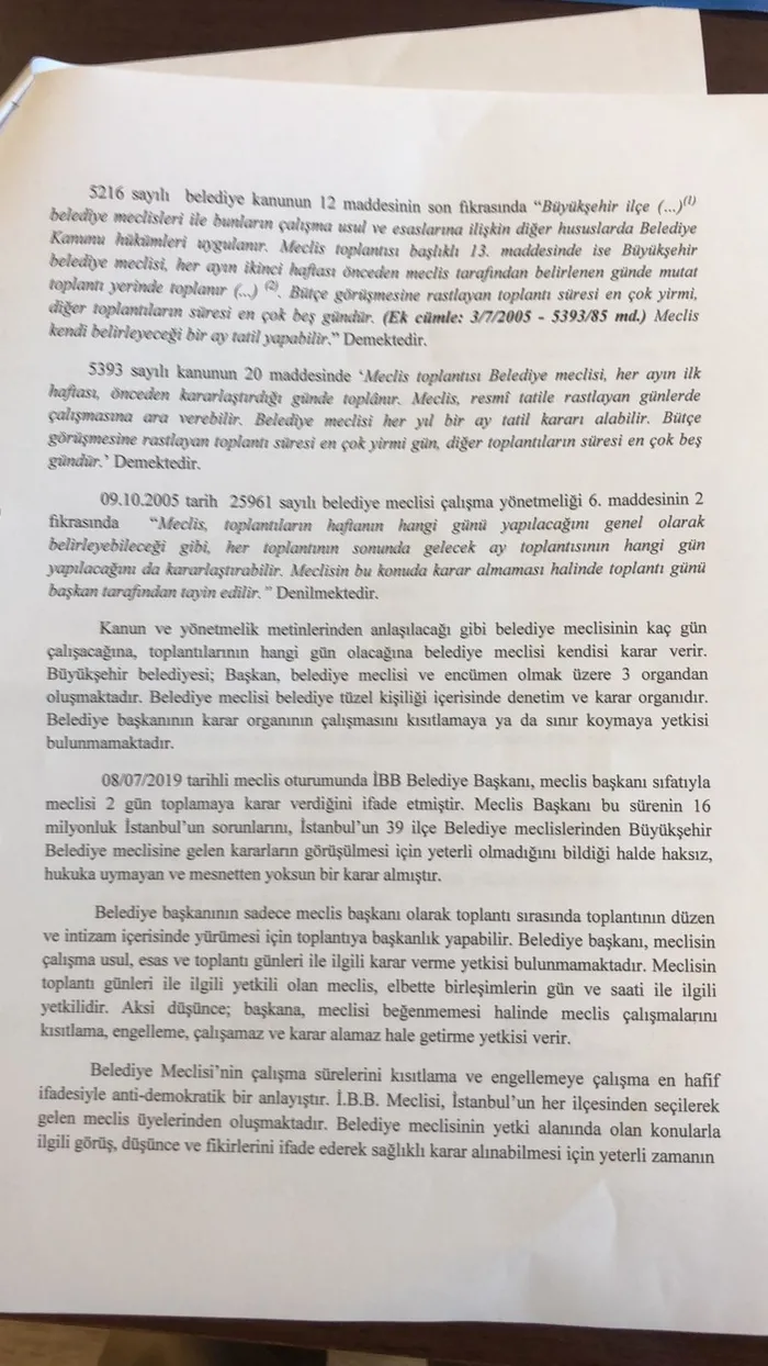 İBB Meclisi’nin çalışma süresi davalık oldu