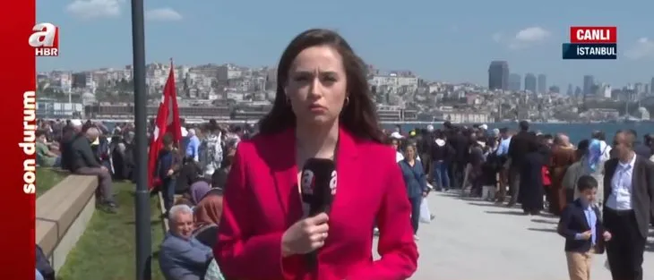 TCG Anadolu’da bayram yoğunluğu! Kuyruğun sonunu görebilmek mümkün değil... Vatandaş A Haber’de anlattı: Gururun simgesi