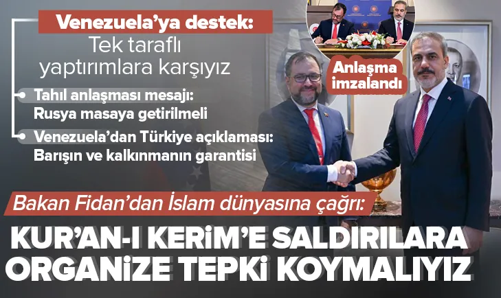 Dışişleri Bakanı Fidan’dan İslam dünyasına çağrı