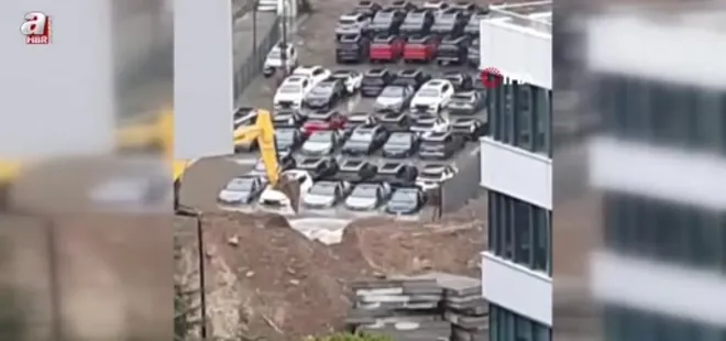 İstanbul'da lüks araçlar suya gömüldü