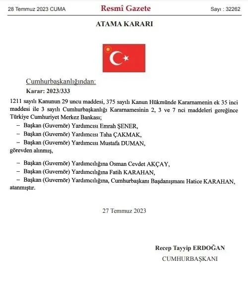 Osman Cevdet Akçay kimdir, hangi görevlerde bulundu? Yeni Merkez Bankası Başkan Yardımcısı Osman Cevdet Akçay hayatı ve kariyeri...