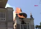 Üsküdarda yangın! Kubbe böyle çöktü
