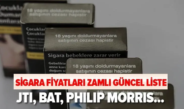 Son dakika: Sigara fiyatları zamlı güncel liste: 21 Ekim Winston, Camel, Marlboro, Rothmans, Tekel sigara fiyatları...