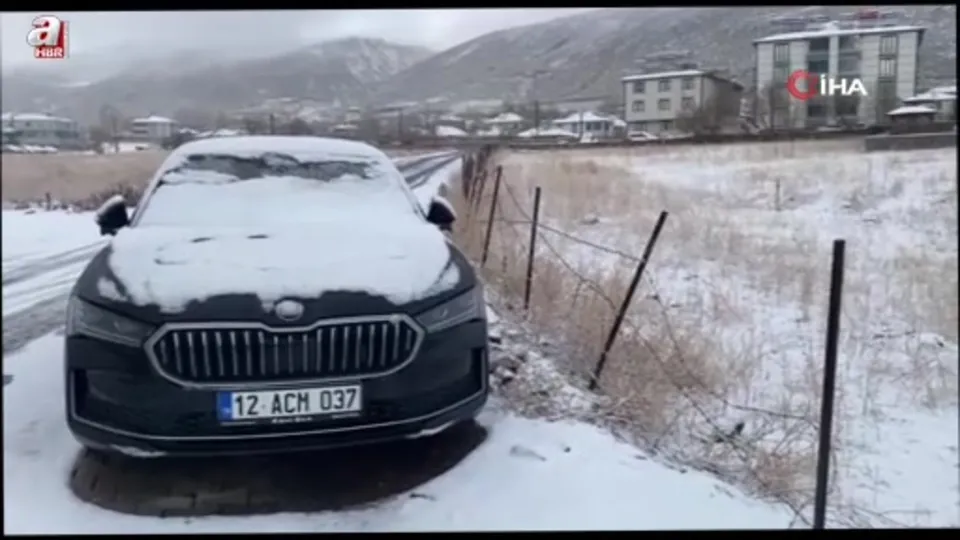 Karlıova beyaza büründü