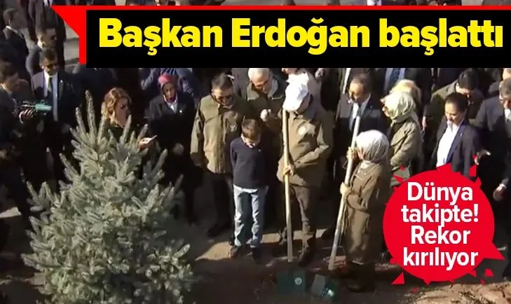 Ve Başkan Erdoğan başlattı! Rekor kırılıyor