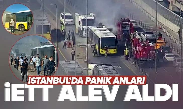 Haliç’te metrobüs yangını! Olay yerine çok sayıda ekip sevk edildi
