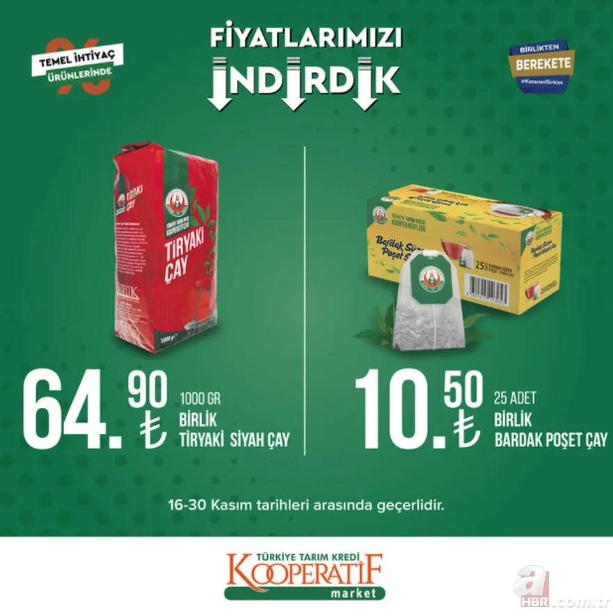 Böyle indirim görülmedi! TARIM KREDİ MARKET AKTÜEL ÜRÜNLER | ÇAY, TOZ ŞEKER, YAĞ fiyatlarında büyük kampanya başladı! 17