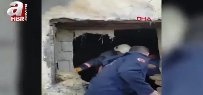 Malatya’da 2 katlı ahşap ev çöktü; alt kattaki 6 büyükbaş kurtarıldı