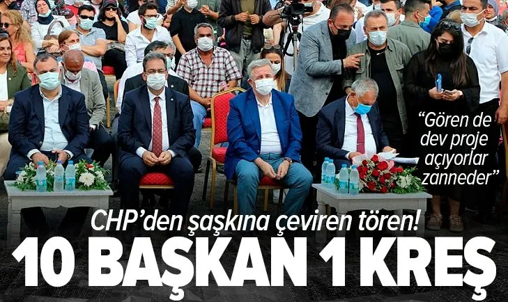 CHP’den şaşkına çeviren temel atma töreni: 10 başkan 1 kreş! Gören de dev bir proje açıyorlar zanneder