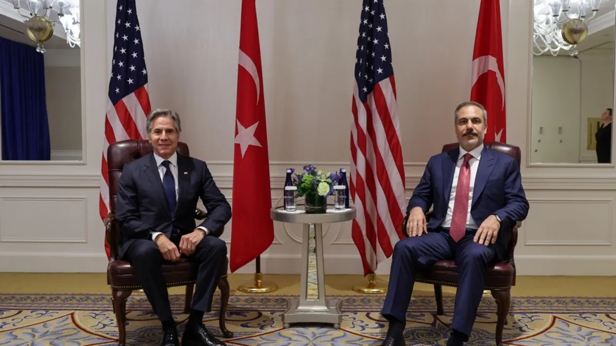 Bakan Fidan'dan kritik temas! ABD'li mevkidaşı Blinken ile görüştü