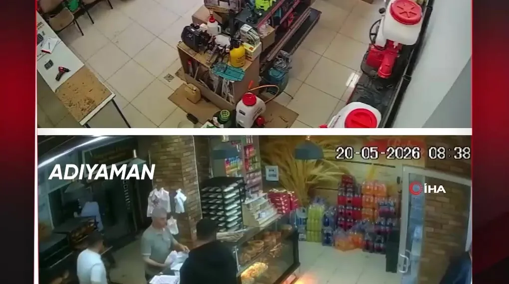 DEPREMDE PANİK DOLU ANLAR