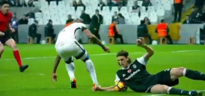 Beşiktaş maçına damga vuran pozisyon