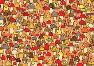 Optik İllüzyon: Rengarenk mantarların arasında bir fare gizleniyor! 7 saniyede onu saklandığı yerden çıkarabilir misin?