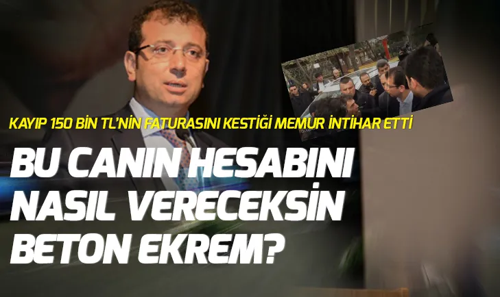 CHPnin İstanbul adayı Ekrem İmamoğlunun çalışanı canına kıydı