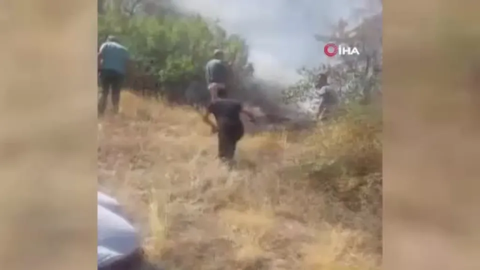 Ürgüp’te arazi yangını