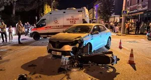 Bursa’da otomobil motosikletle çarpıştı: 1 yaralı