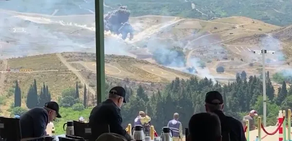 Başkan Erdoğan Türk F-16’larının vuruşlarını alkışlarla izle! İşte o anlar