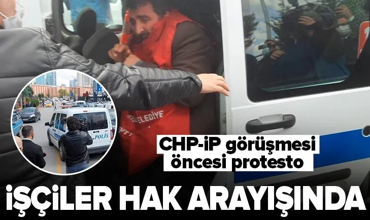 CHP-İYİ Parti görüşmesi öncesi gerginlik! Polis müdahale etti