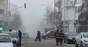 Ardahan’da soğuk hava ve sis etkili oluyor