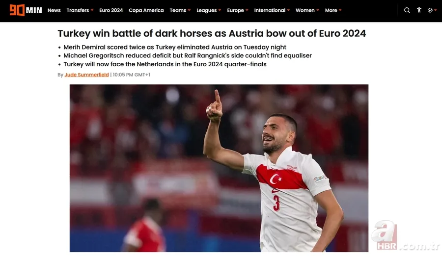 Dünya 'Bizim Çocuklar'ı konuşuyor! İşte Avusturya zaferinin manşetleri 6