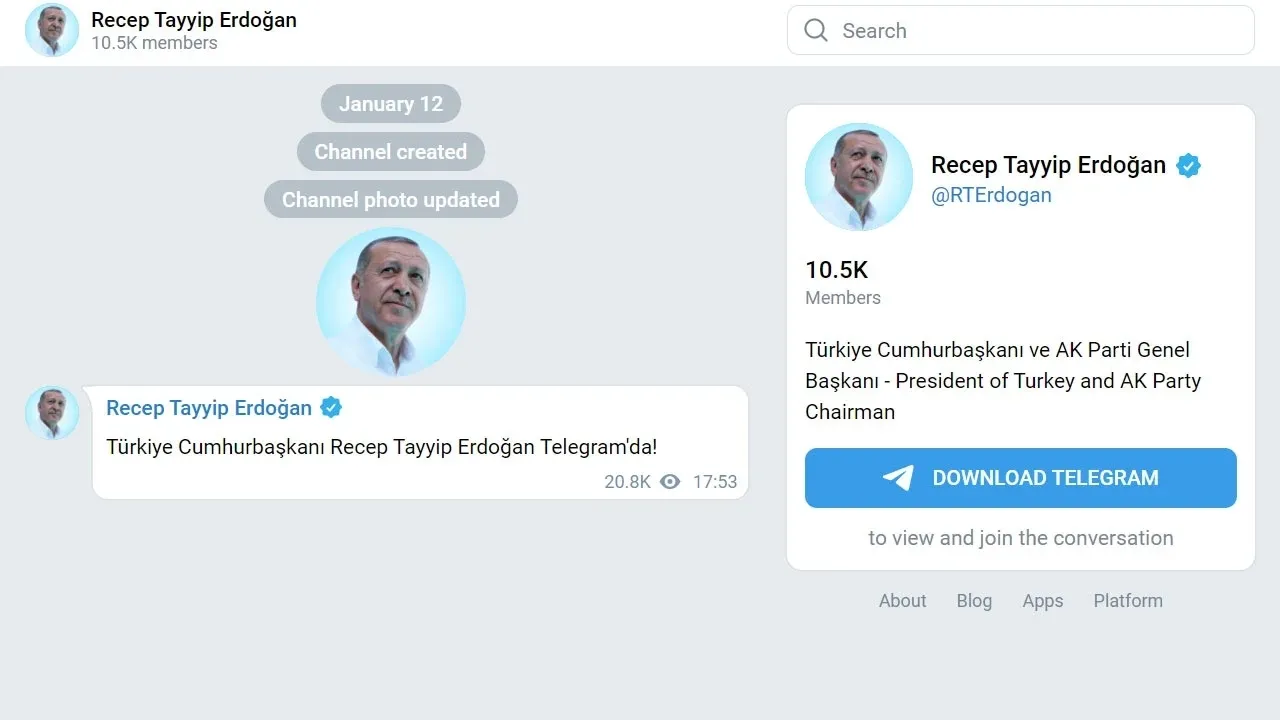 Telegram'ın kurucusu Pavel Durov: Liderlerin tercih etmesinden ötürü onur duyduk! Başkan Erdoğan'ı örnek verdi
