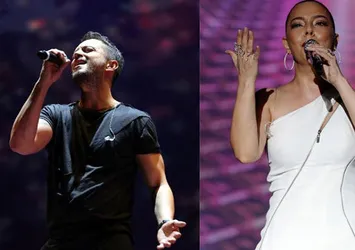 Ebru Gündeş ve Murat Boz konserini 10 bin kişi izledi