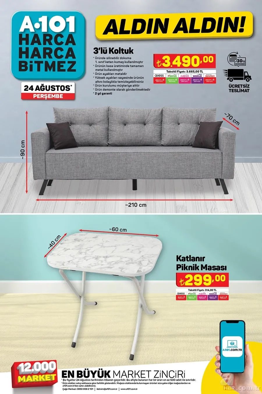 A101 24 Ağustos aktüel ürünler kataloğu! Tam 16 sayfa üründe indirim yapıldı 8